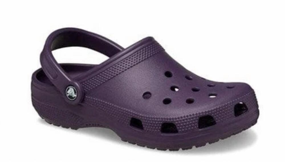NEW CROCS unisex classic clog in dark iris